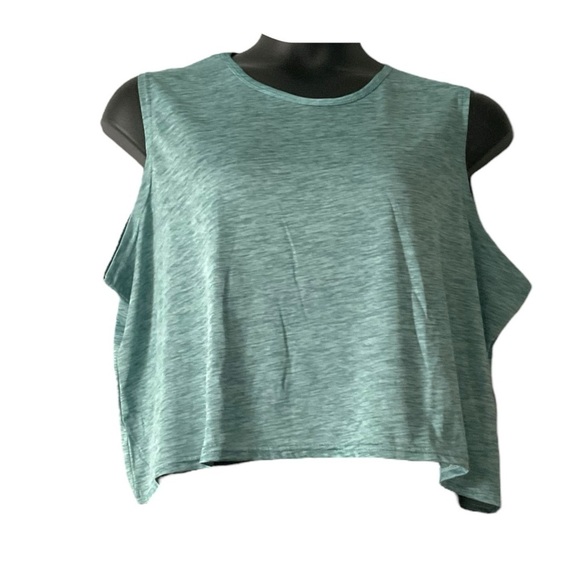 Real Essentials Racerback Activewear Tank Tops Blue Gray Navy Lightweight SZ 2XL - Picture 3 of 10